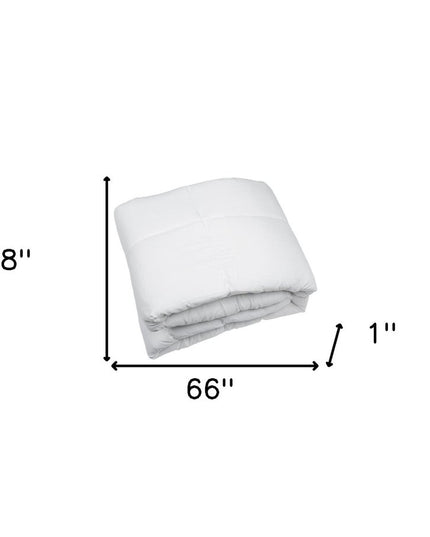 White Twin Microfiber Thread Count Down Alternative Duvet Insert