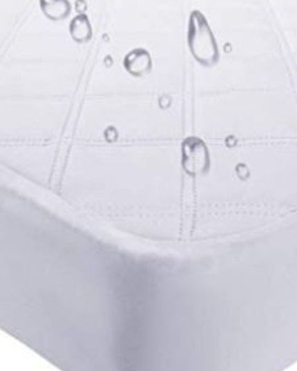 9" Waterproof Bamboo Terry Crib Mattress Pad Liner Mattress Cover Only.