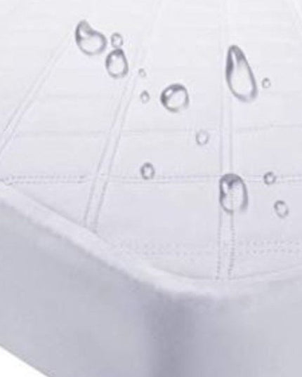 9" Waterproof Bamboo Terry Crib Mattress Pad Liner Mattress Cover Only.