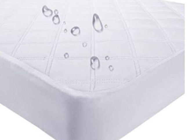 9" Waterproof Bamboo Terry Crib Mattress Pad Liner Mattress Cover Only.