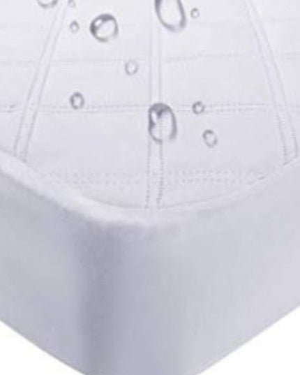 9" Waterproof Bamboo Terry Crib Mattress Pad Liner Mattress Cover Only.