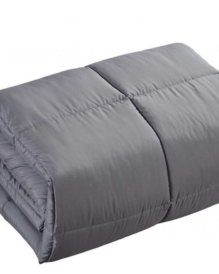 Dark Gray Queen Polyester Thread Count Down Alternative Comforter