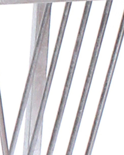 24" Silver Mirrored Glass And Iron End Table With Shelf