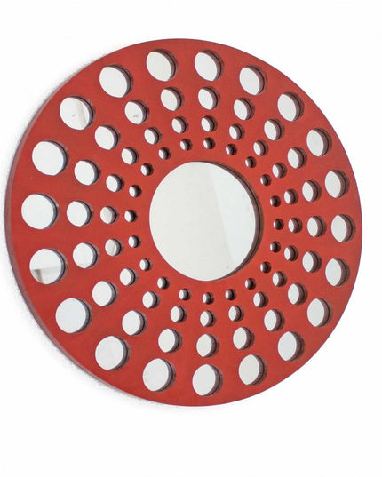 Red Wood Hanging Dimensional Sculpture