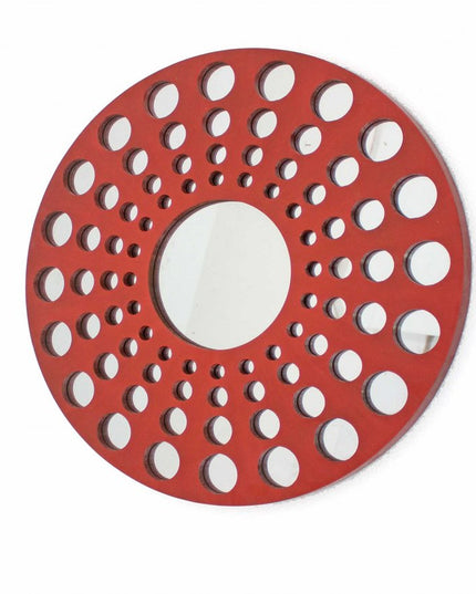 Red Wood Hanging Dimensional Sculpture