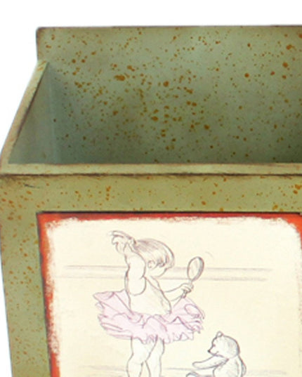 12" X 36" Green Wood Wall Decor