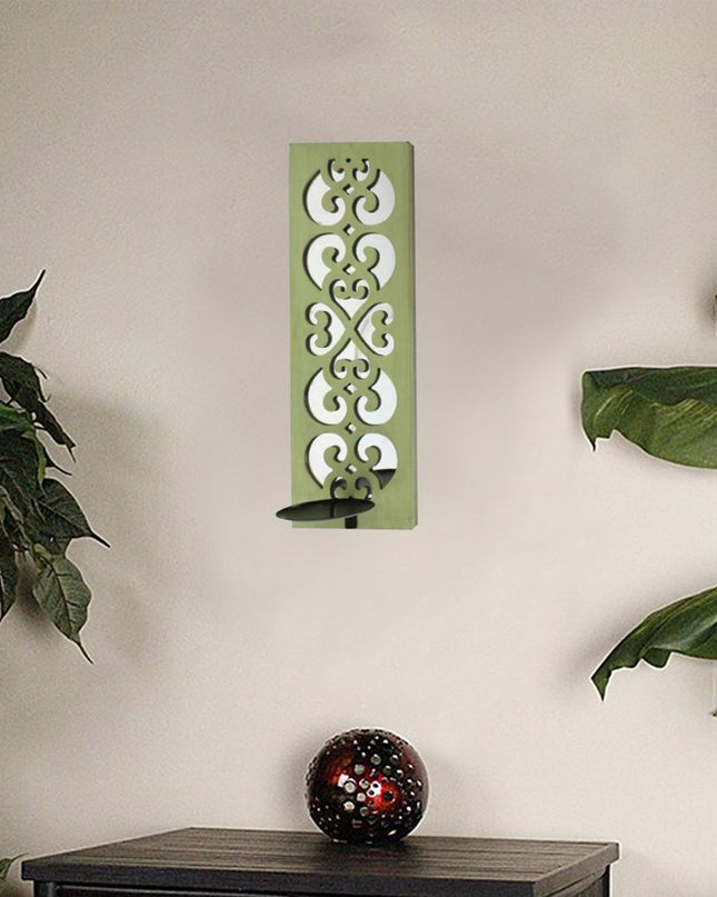 Green Wood Hanging Dimensional Sculpture