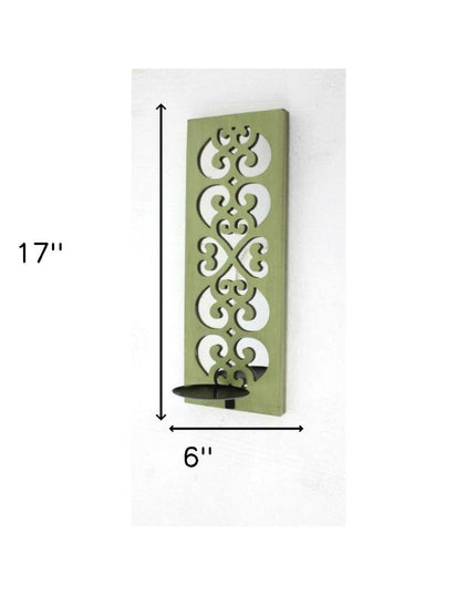 Green Wood Hanging Dimensional Sculpture