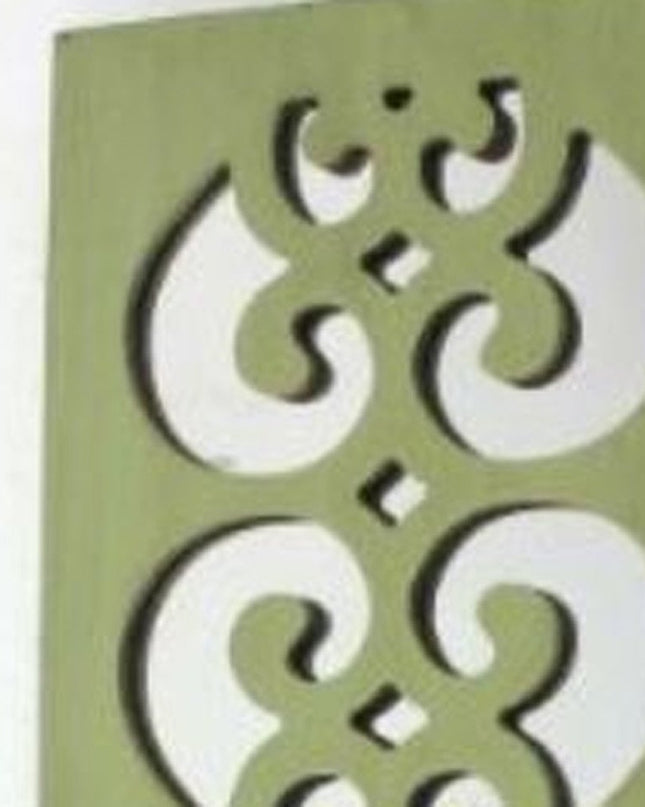 Green Wood Hanging Dimensional Sculpture