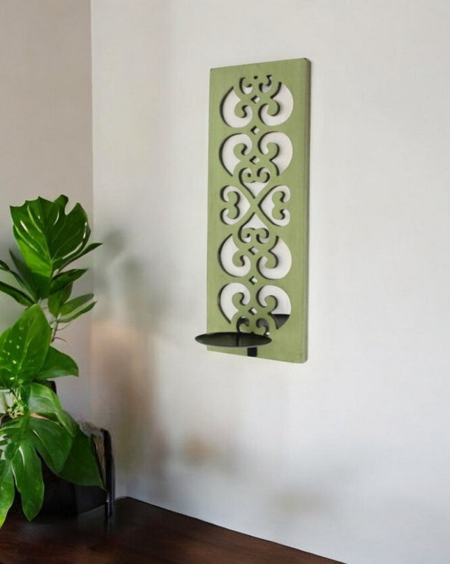 Green Wood Hanging Dimensional Sculpture