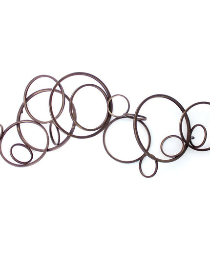 55" X 22" Bronze Metal Wall Decor