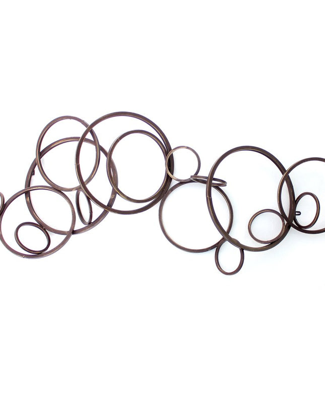 55" X 22" Bronze Metal Wall Decor