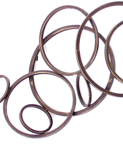 55" X 22" Bronze Metal Wall Decor