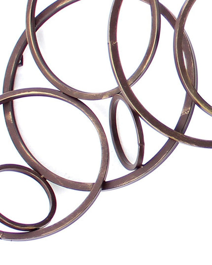 55" X 22" Bronze Metal Wall Decor