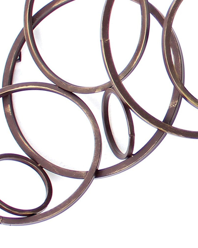 55" X 22" Bronze Metal Wall Decor