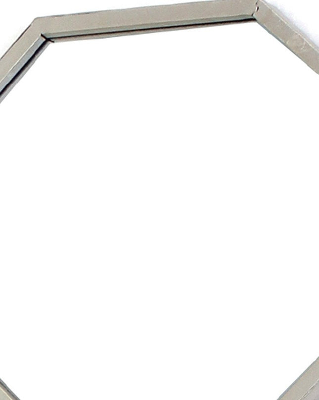 30" X 30" X 1" Silver Mirrored Metal - Wall Sculpture