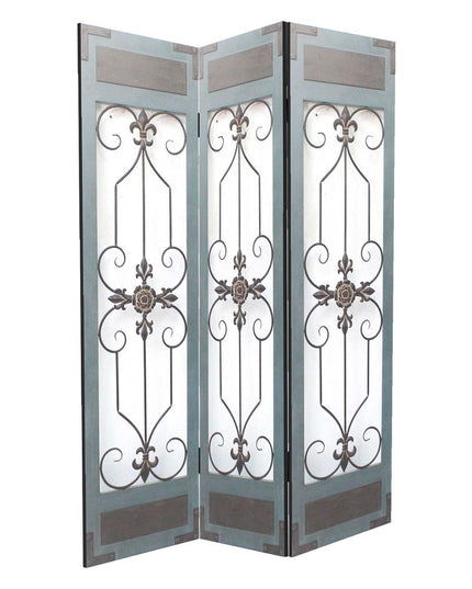 60 X 72 Blue Wood Metal  Screen