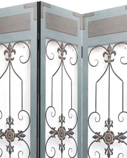 60 X 72 Blue Wood Metal  Screen