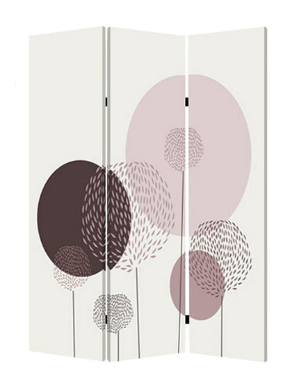 48 X 72 Multi Color Wood Canvas Floral Buds  Screen