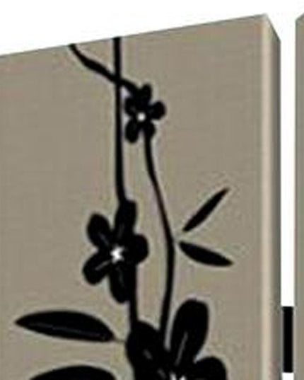 72" Beige Canvas Folding Three Panel Screen Room Divider