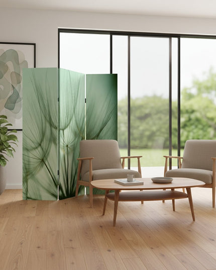 48" X 72" Multi Color Wood Canvas Rain  Screen