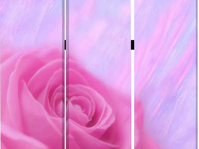 48 X 72 Multi Color Wood Canvas Flourish  Screen