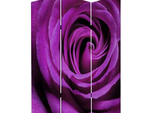 48 X 72 Multi Color Wood Canvas Flourish  Screen