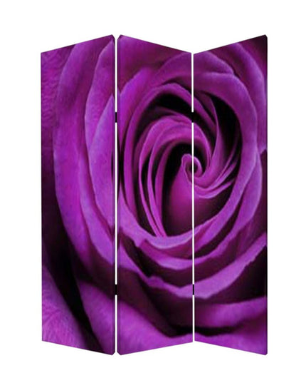 48 X 72 Multi Color Wood Canvas Flourish  Screen