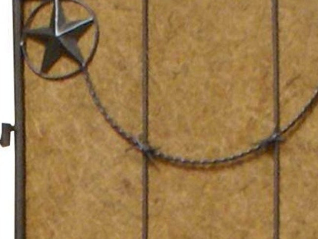 60 X 72 Brown Metal Lone Star - Screen