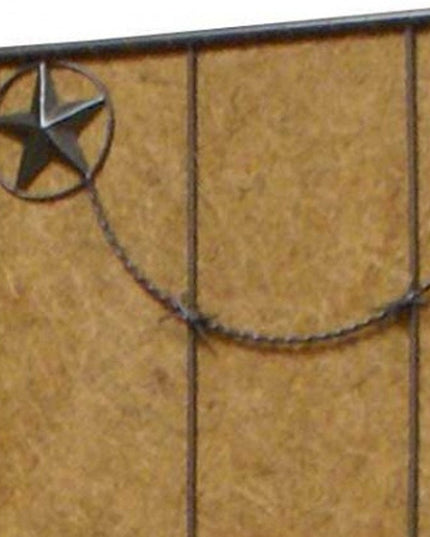 60 X 72 Brown Metal Lone Star - Screen
