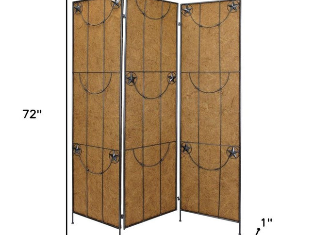 60 X 72 Brown Metal Lone Star - Screen