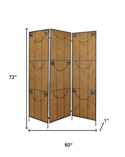 60 X 72 Brown Metal Lone Star - Screen