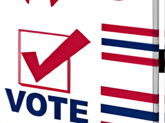 72" Blue and White Canvas Folding Three Panel Screen Room Divider