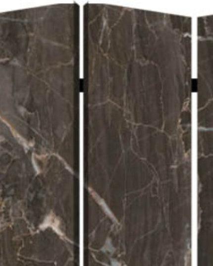 48" X 72" Multi Color Wood Canvas Black Marble  Screen