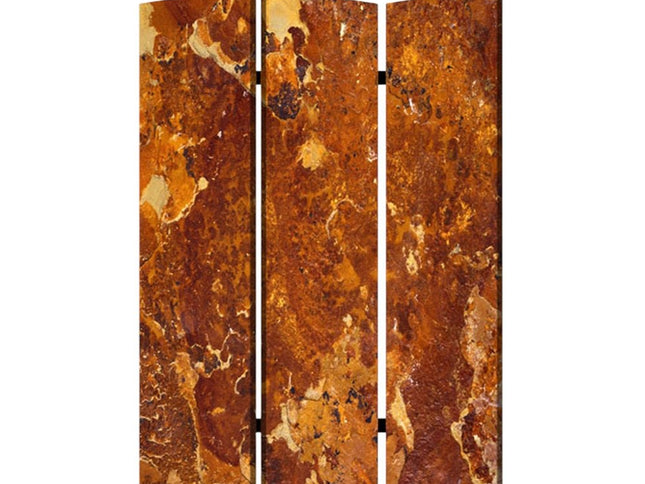 48" X 72" Multi Color Wood Canvas Brown Marble  Screen
