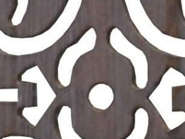 52 X 67 Brown 3 Panel Wood  Screen