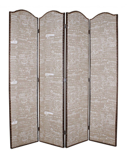 80 X 84 Tan Wood Galore  Screen