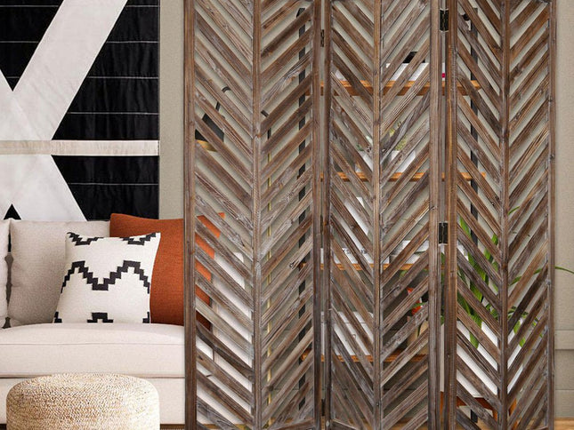 63 X 72 Brown Wood  Screen