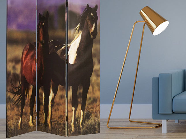 48" X 72" Multi Color Canvas  Screen With Nurturing Mare