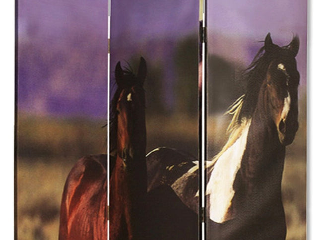 48" X 72" Multi Color Canvas  Screen With Nurturing Mare