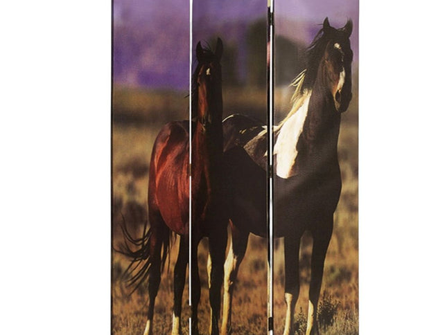 48" X 72" Multi Color Canvas  Screen With Nurturing Mare
