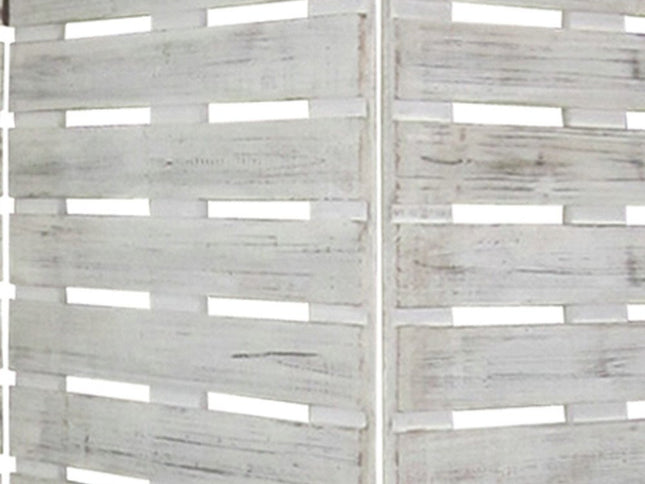 63 X 72 White Wood Garden  Screen