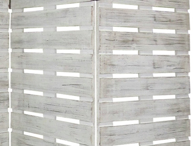 63 X 72 White Wood Garden  Screen