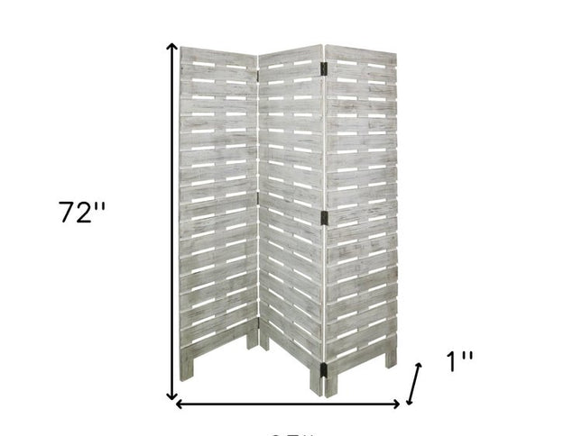 63 X 72 White Wood Garden  Screen