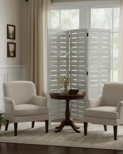 63 X 72 White Wood Garden  Screen