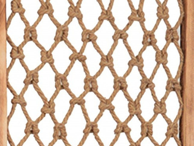 60 X 69 Natural Rope Wooden  Screen
