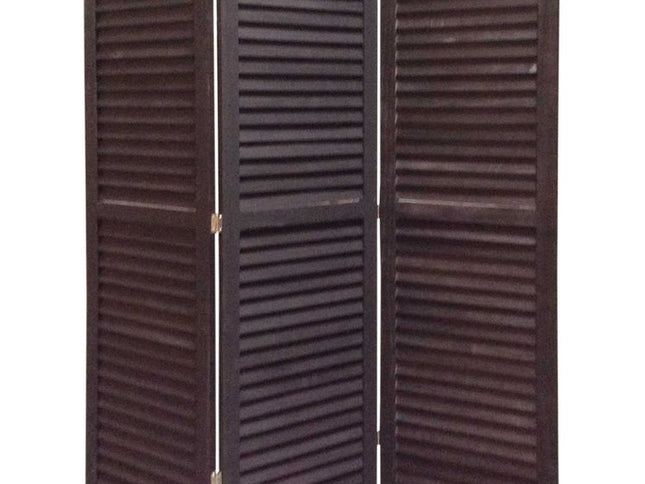 48 X 67 Black Wood Shutter - Screen