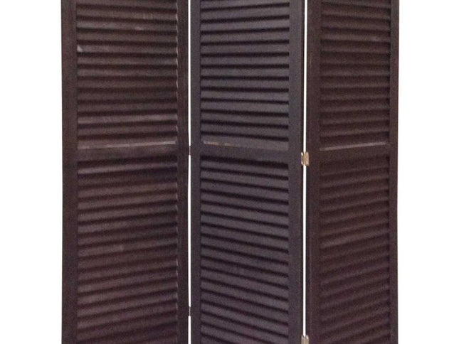 48 X 67 Black Wood Shutter - Screen