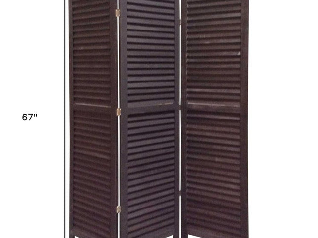48 X 67 Black Wood Shutter - Screen