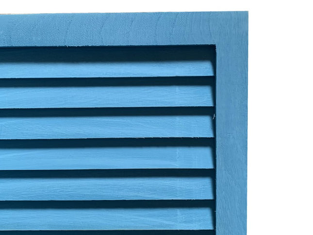 48 X 67 Black Wood Shutter - Screen